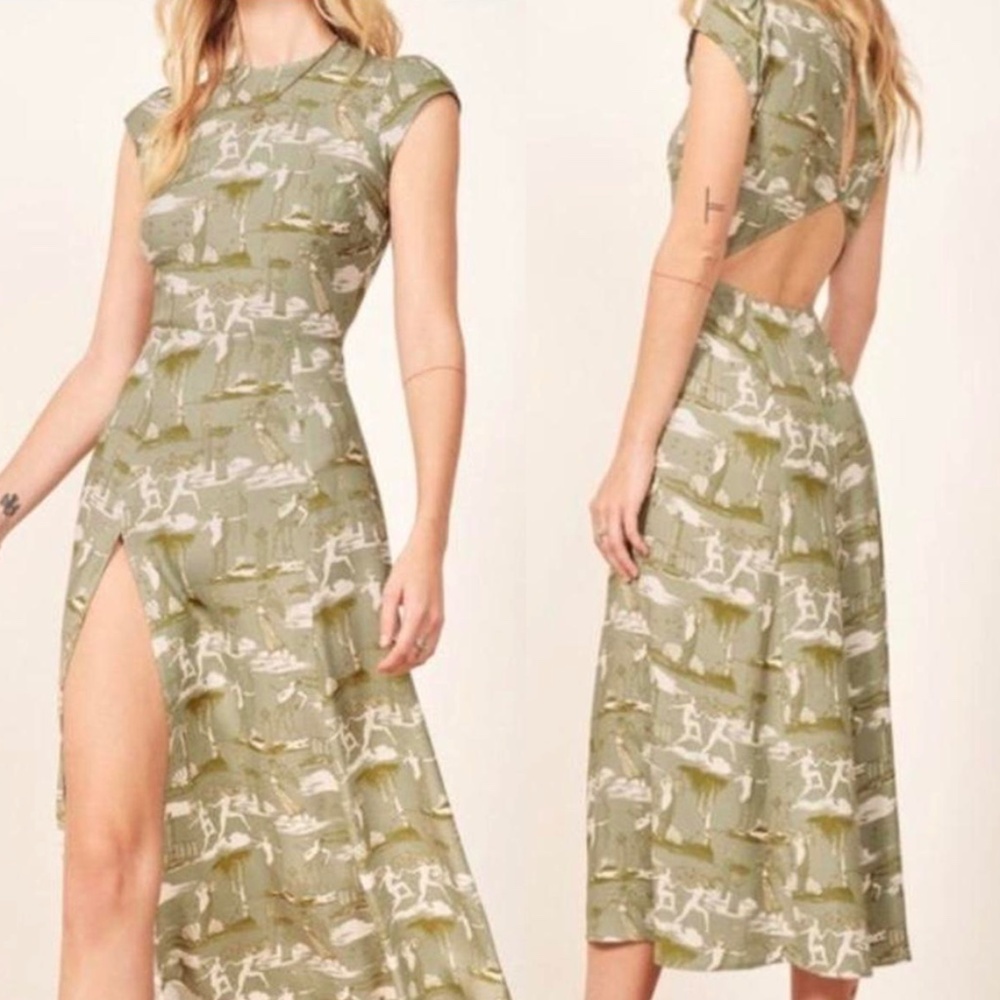 Reformation Gavin Dress in Goddess Print